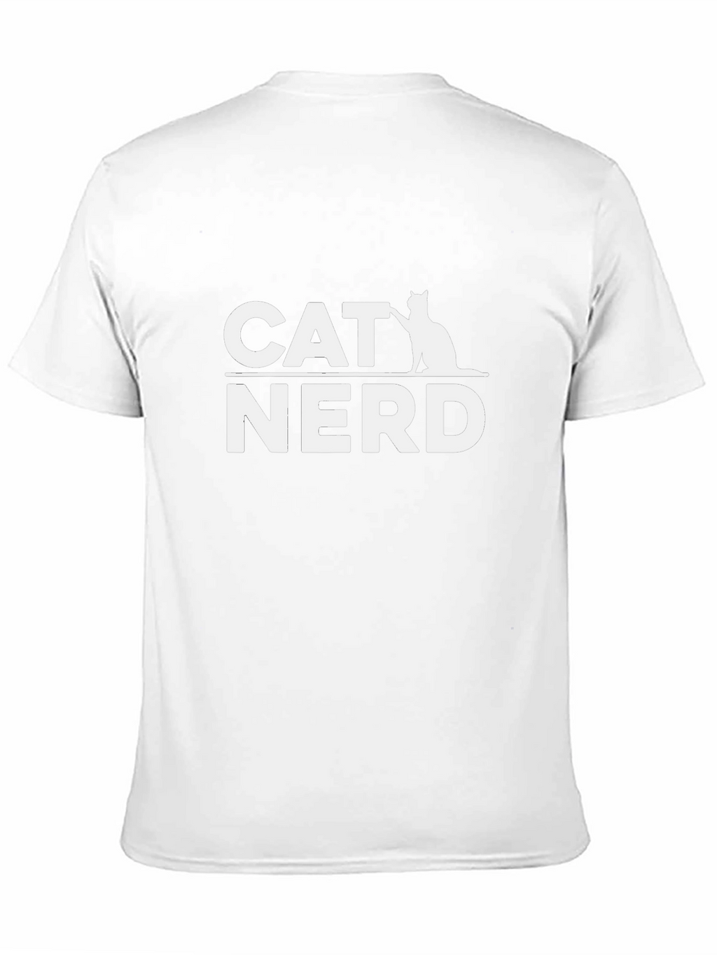 Cat Nerd T-Shirt - Black Cotton Graphic Tee