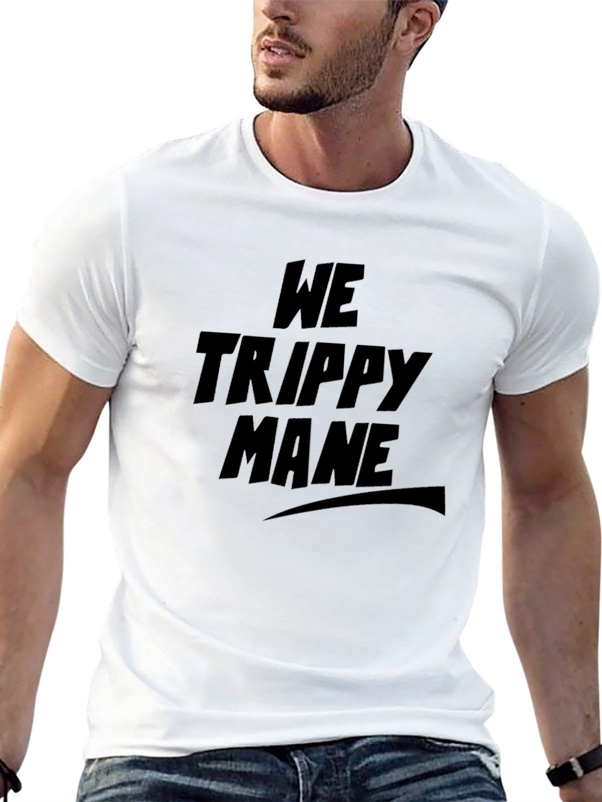 We Trippy Mane Black T-Shirt