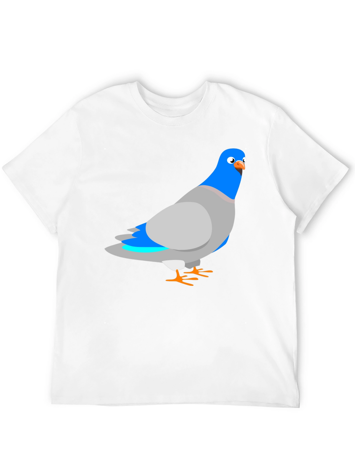 Pigeon Graphic Black T-Shirt - Quirky Bird Tee