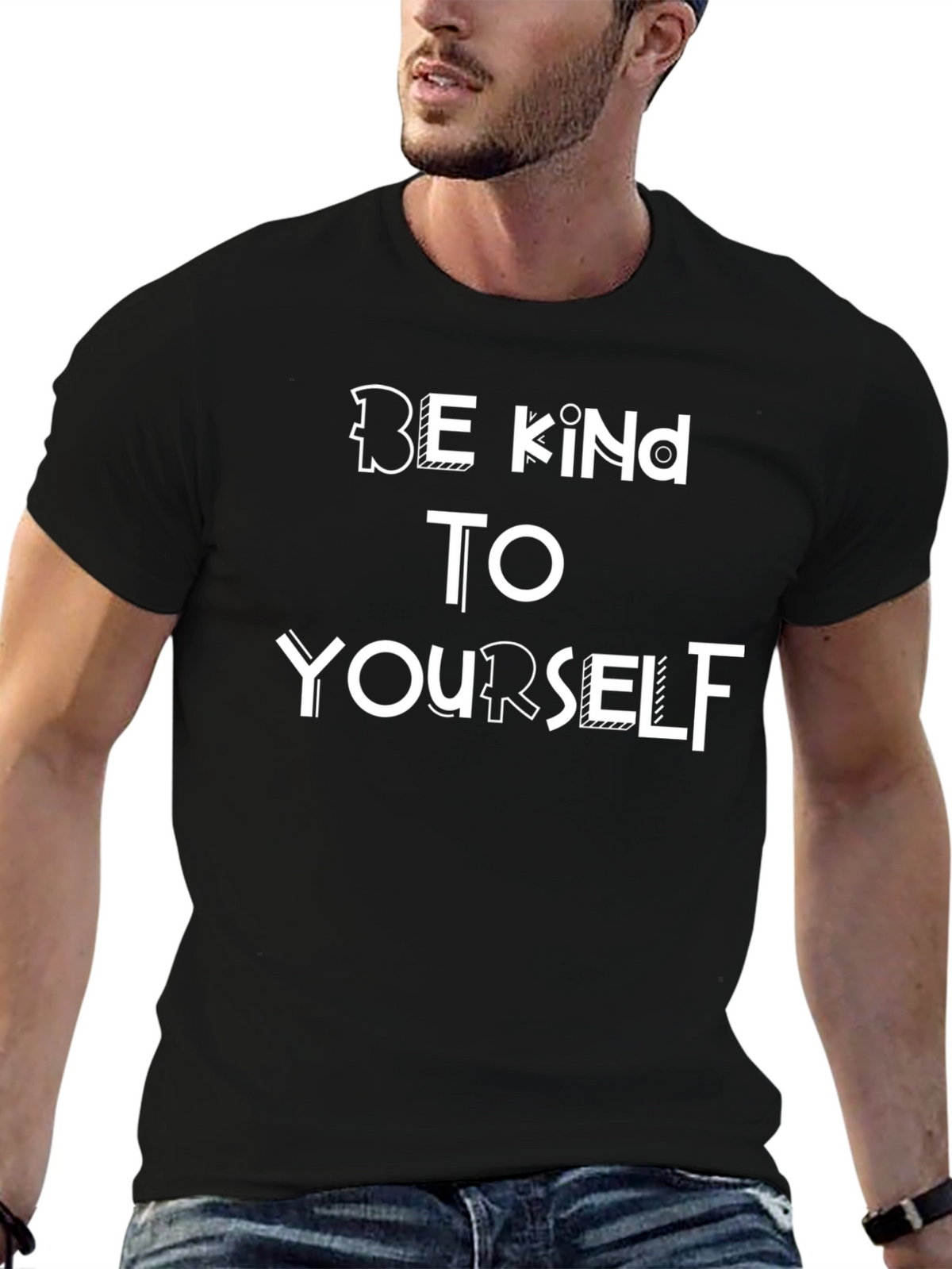 Be Kind To Yourself T-Shirt - Black Graphic Tee