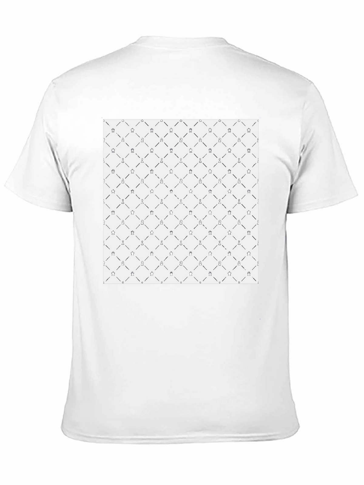 Chess Pattern Black T-Shirt
