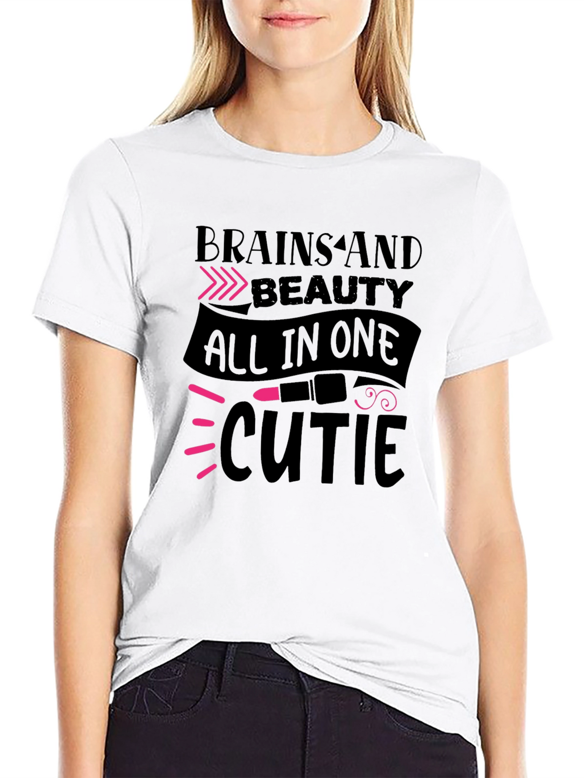 Brains and Beauty All in One Cute T-Shirt