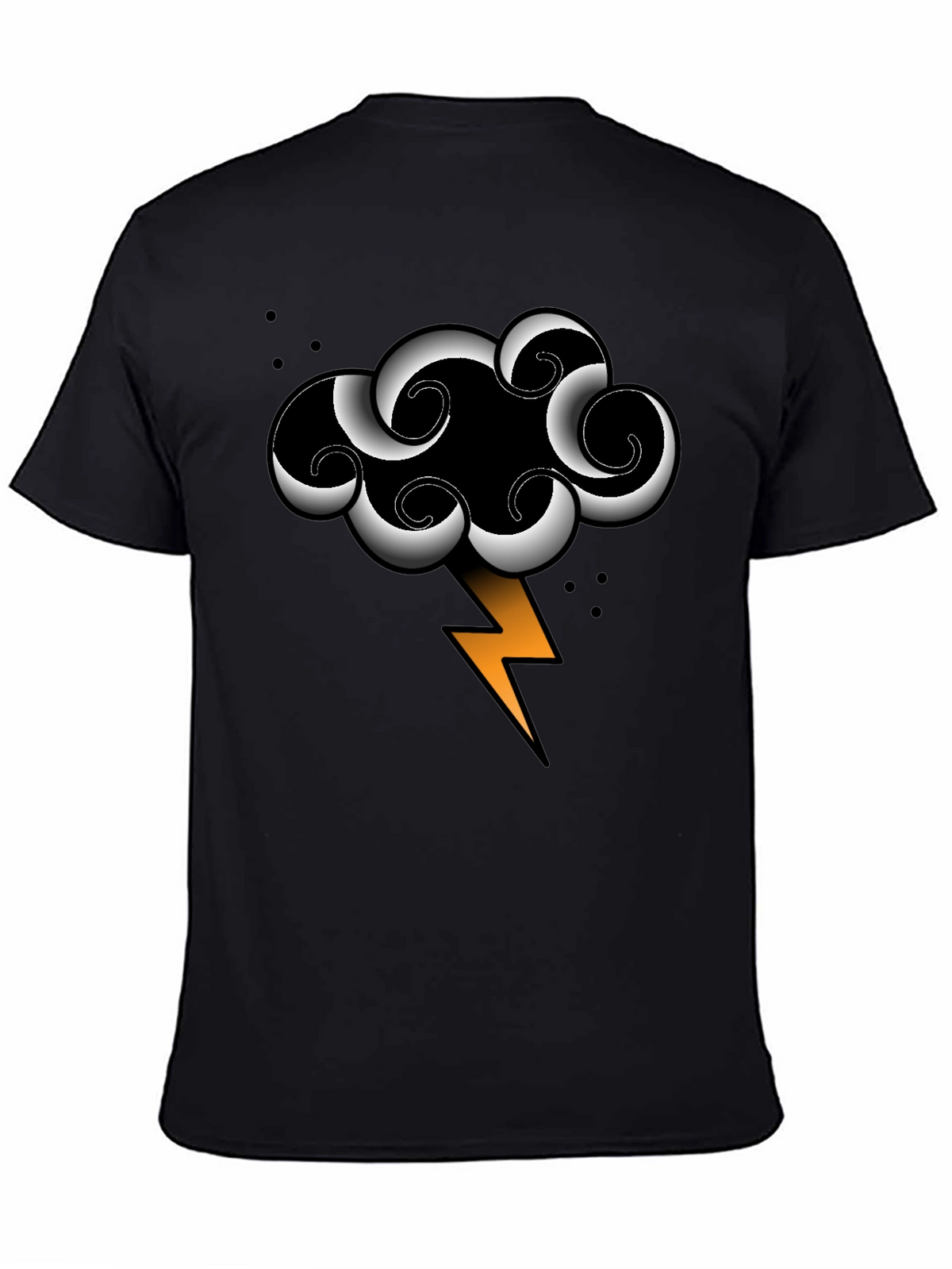 Storm Cloud Lightning Bolt Graphic Tee