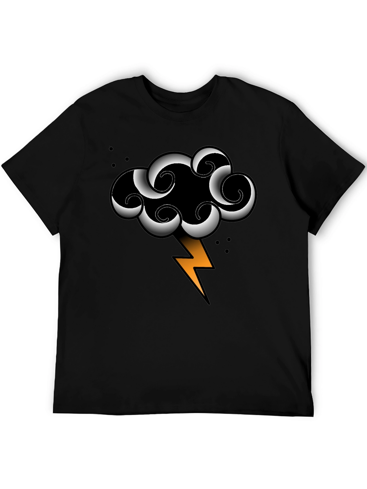 Storm Cloud Lightning Bolt Graphic Tee
