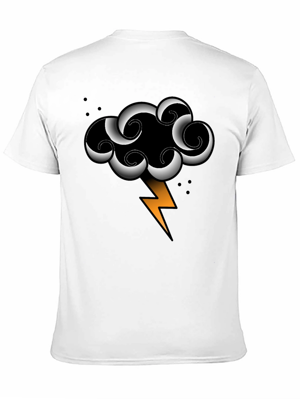 Storm Cloud Lightning Bolt Graphic Tee