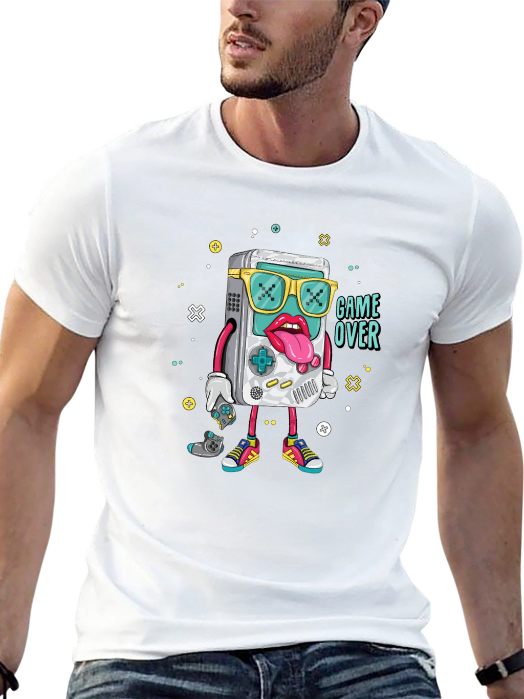 Game Over Graphic Tee - Retro Gamer Style