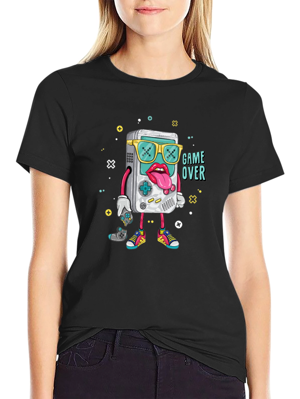 Game Over Graphic Tee - Retro Gamer Style