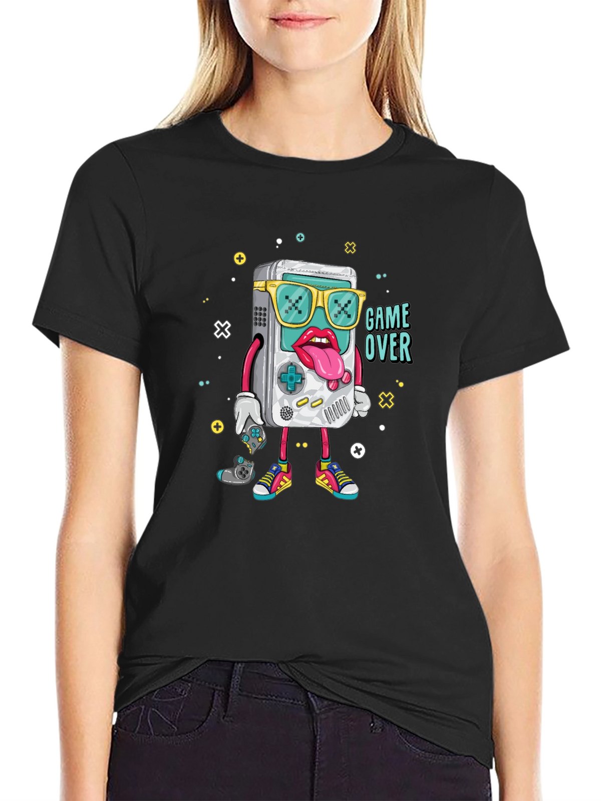 Game Over Graphic Tee - Retro Gamer Style
