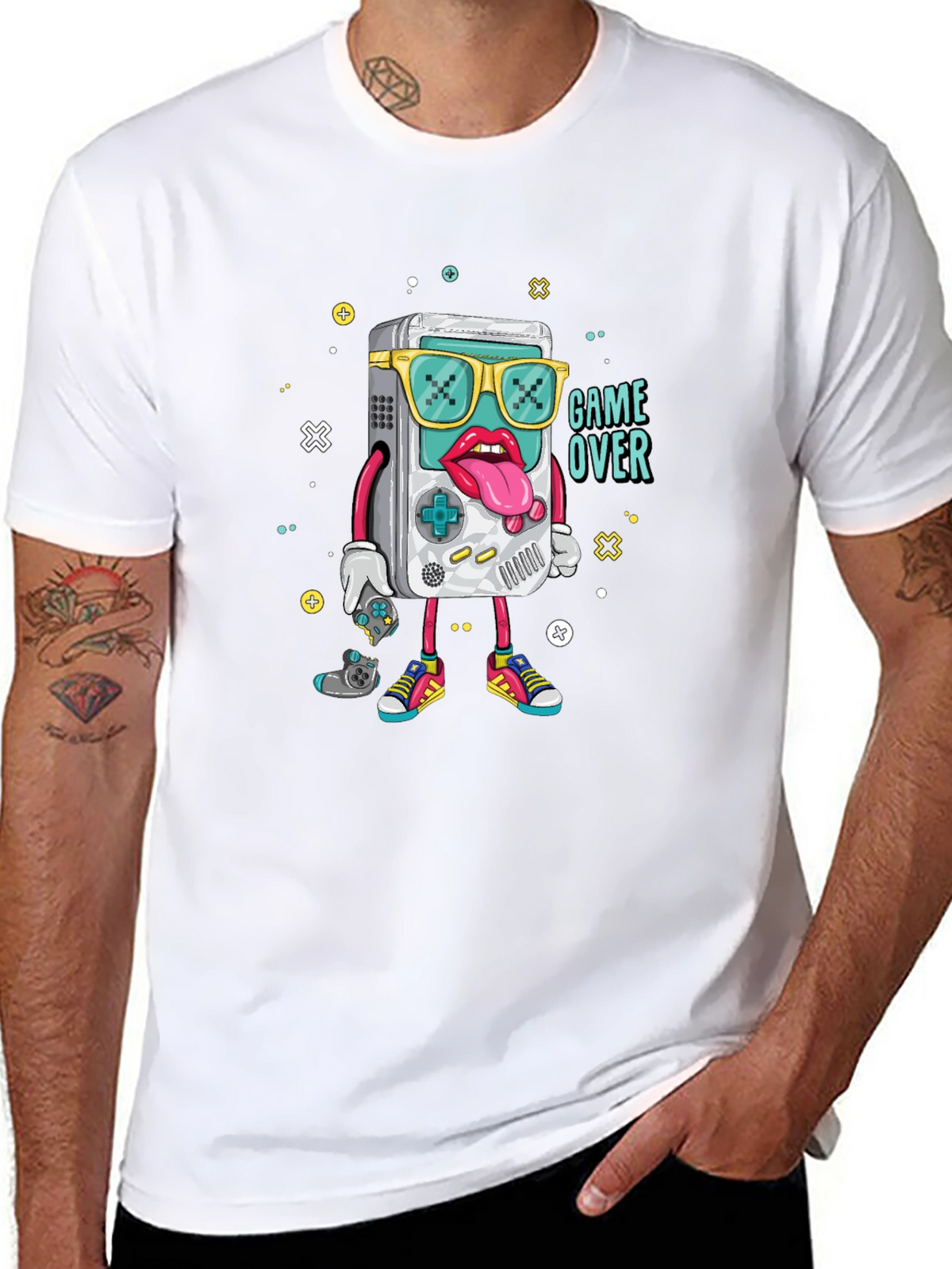Game Over Graphic Tee - Retro Gamer Style