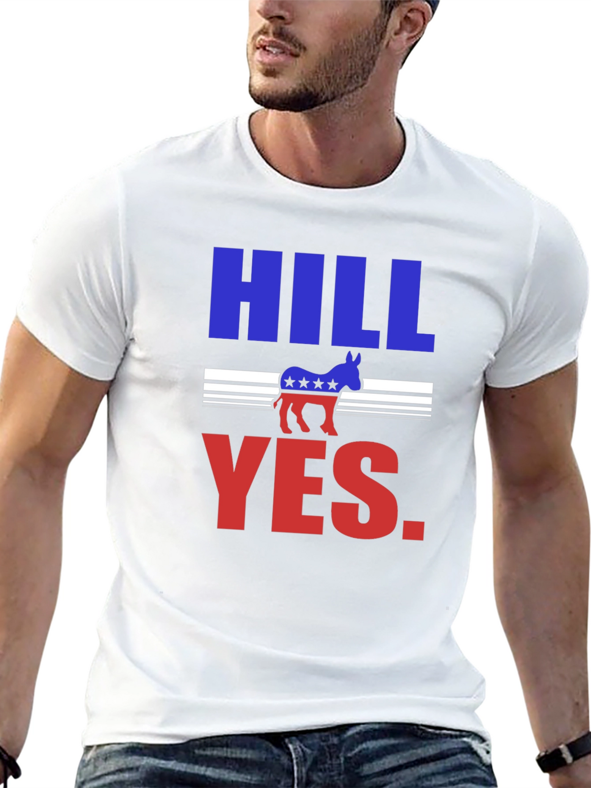 Hill Yes Graphic T-Shirt - Political Statement Tee