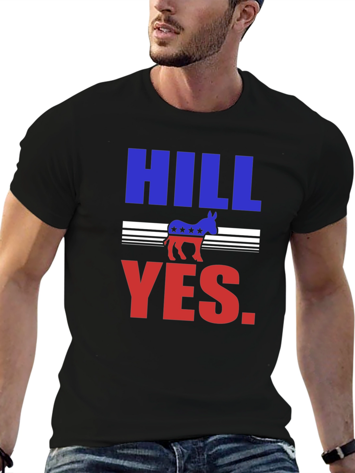 Hill Yes Graphic T-Shirt - Political Statement Tee