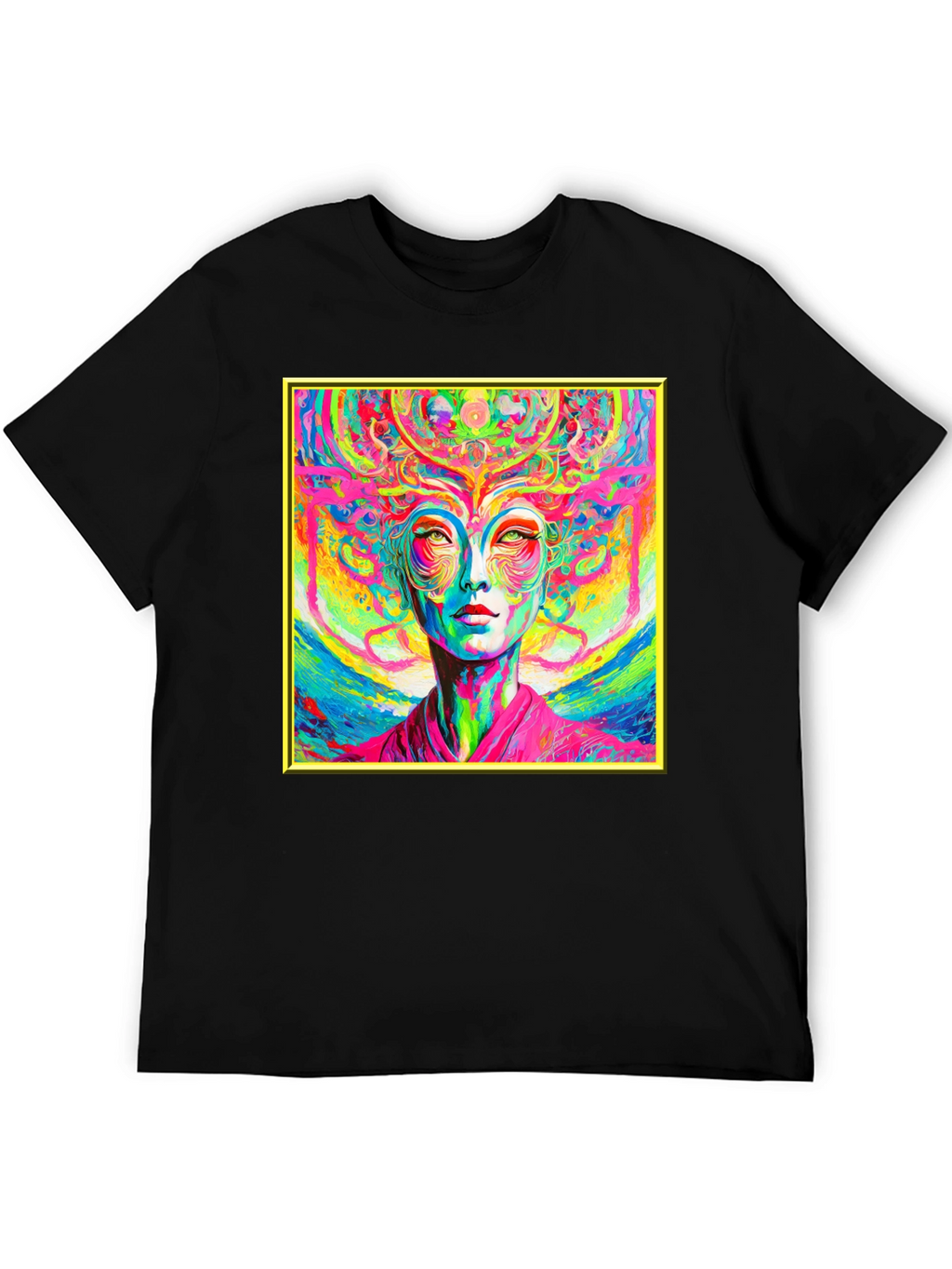 Psychedelic Woman Graphic T-Shirt - Vivid Art Tee