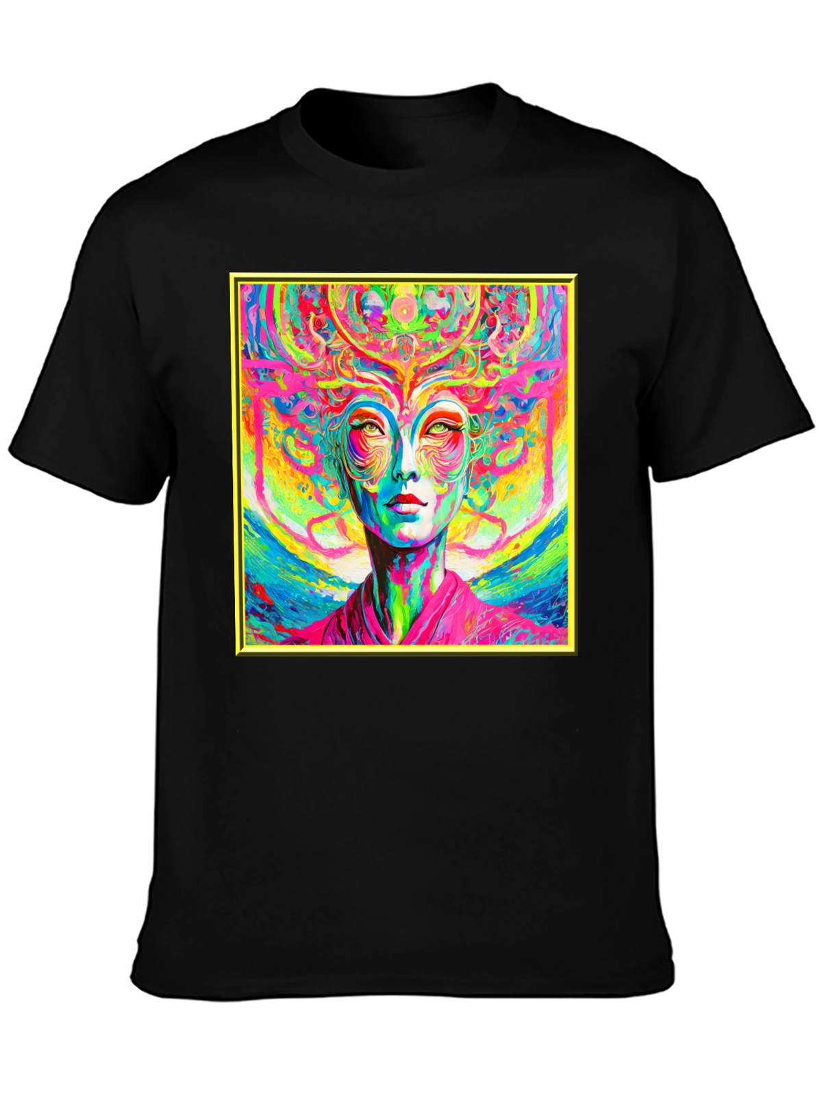 Psychedelic Woman Graphic T-Shirt - Vivid Art Tee