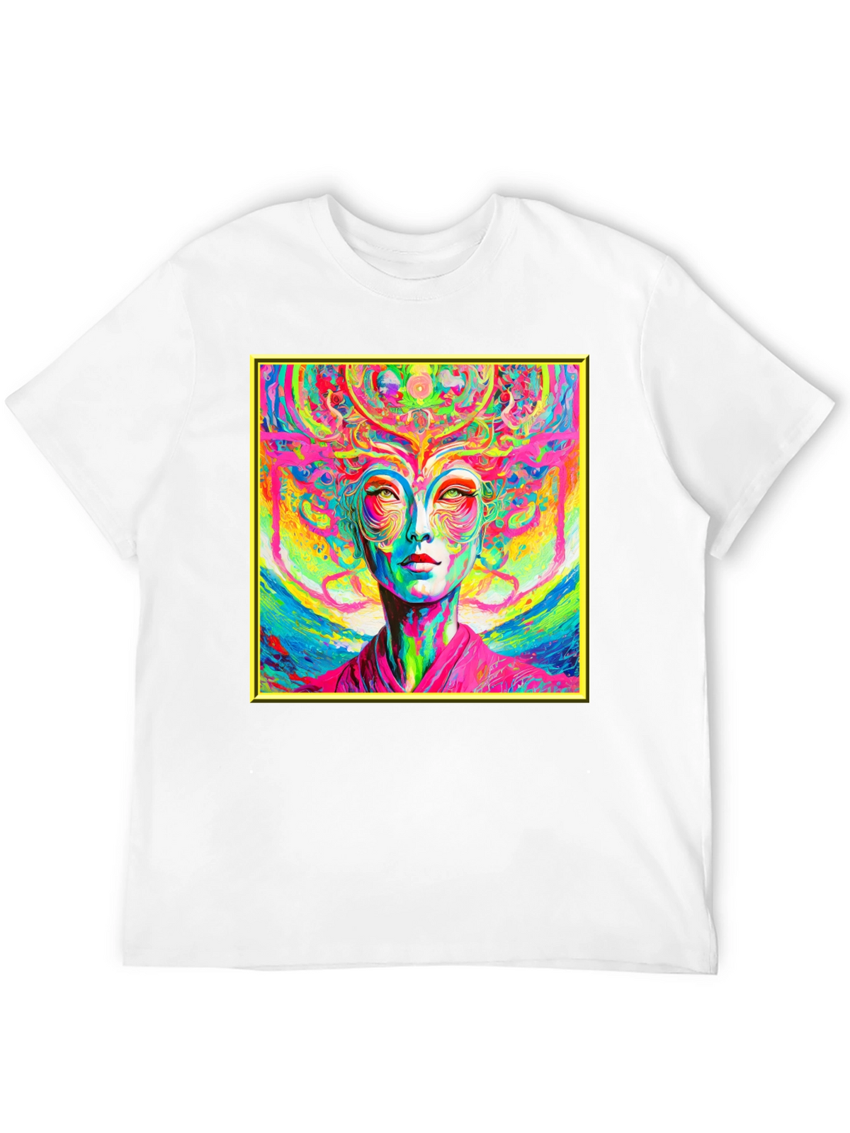 Psychedelic Woman Graphic T-Shirt - Vivid Art Tee