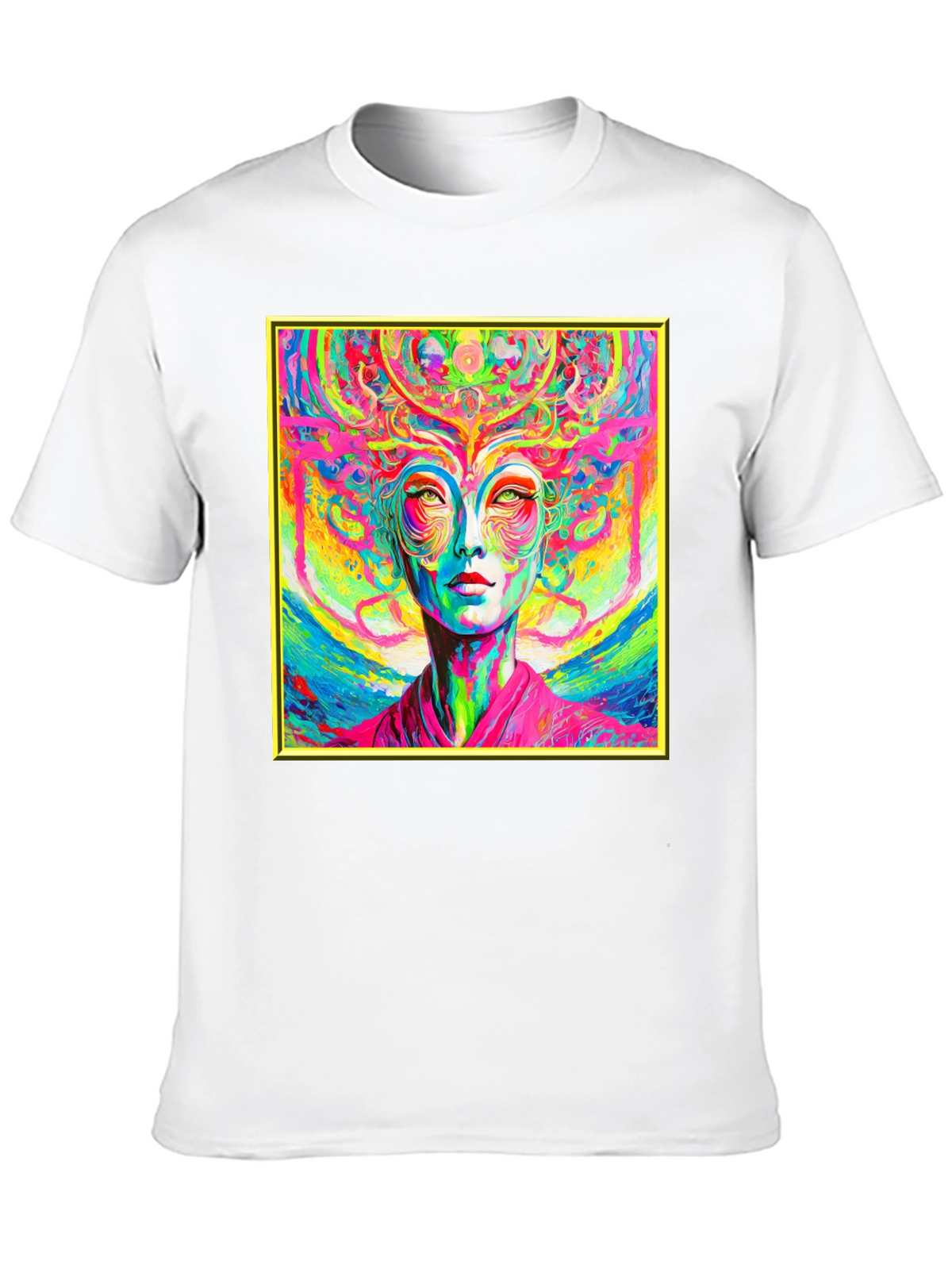 Psychedelic Woman Graphic T-Shirt - Vivid Art Tee