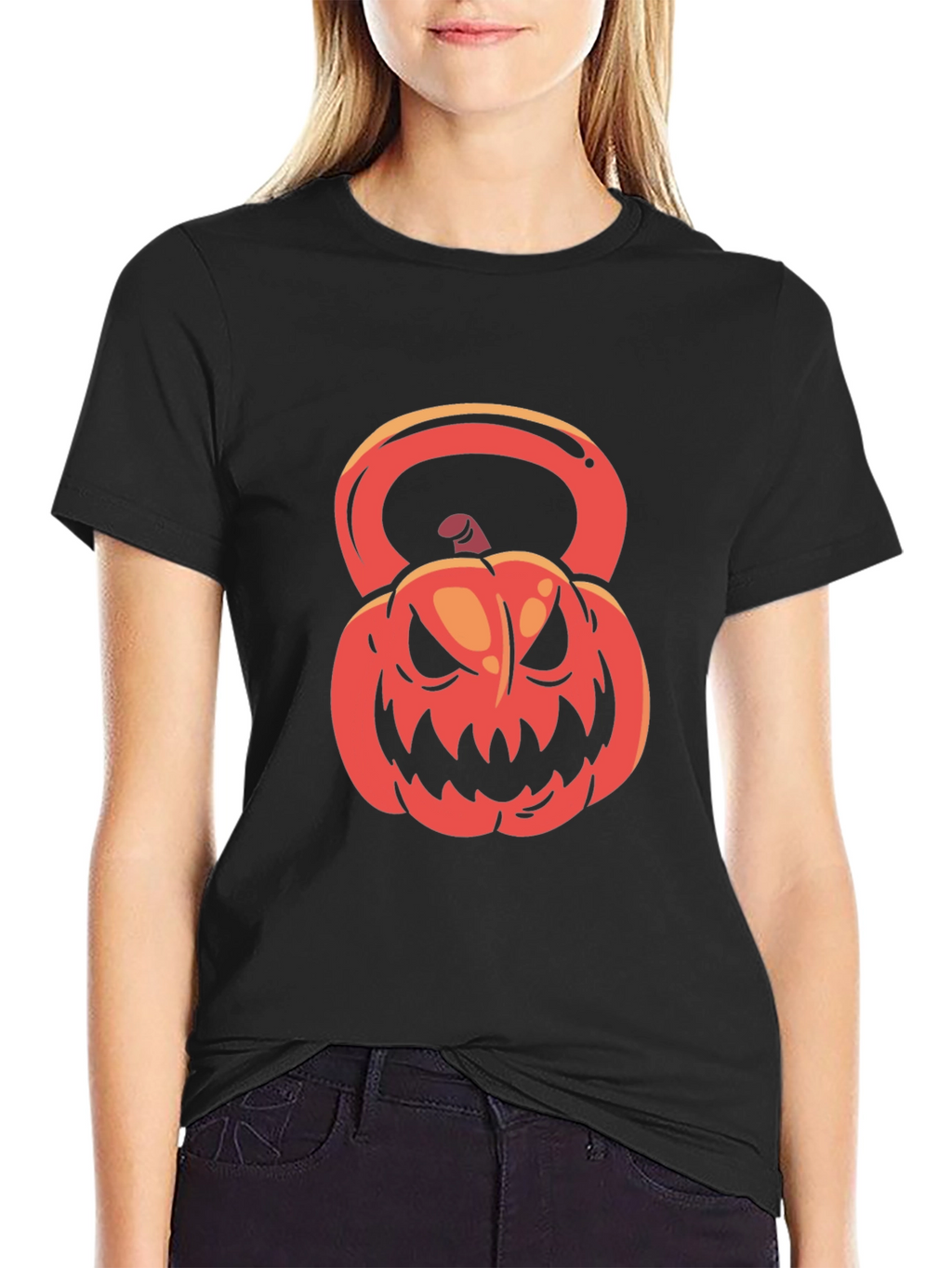 Halloween Kettlebell Pumpkin T-Shirt