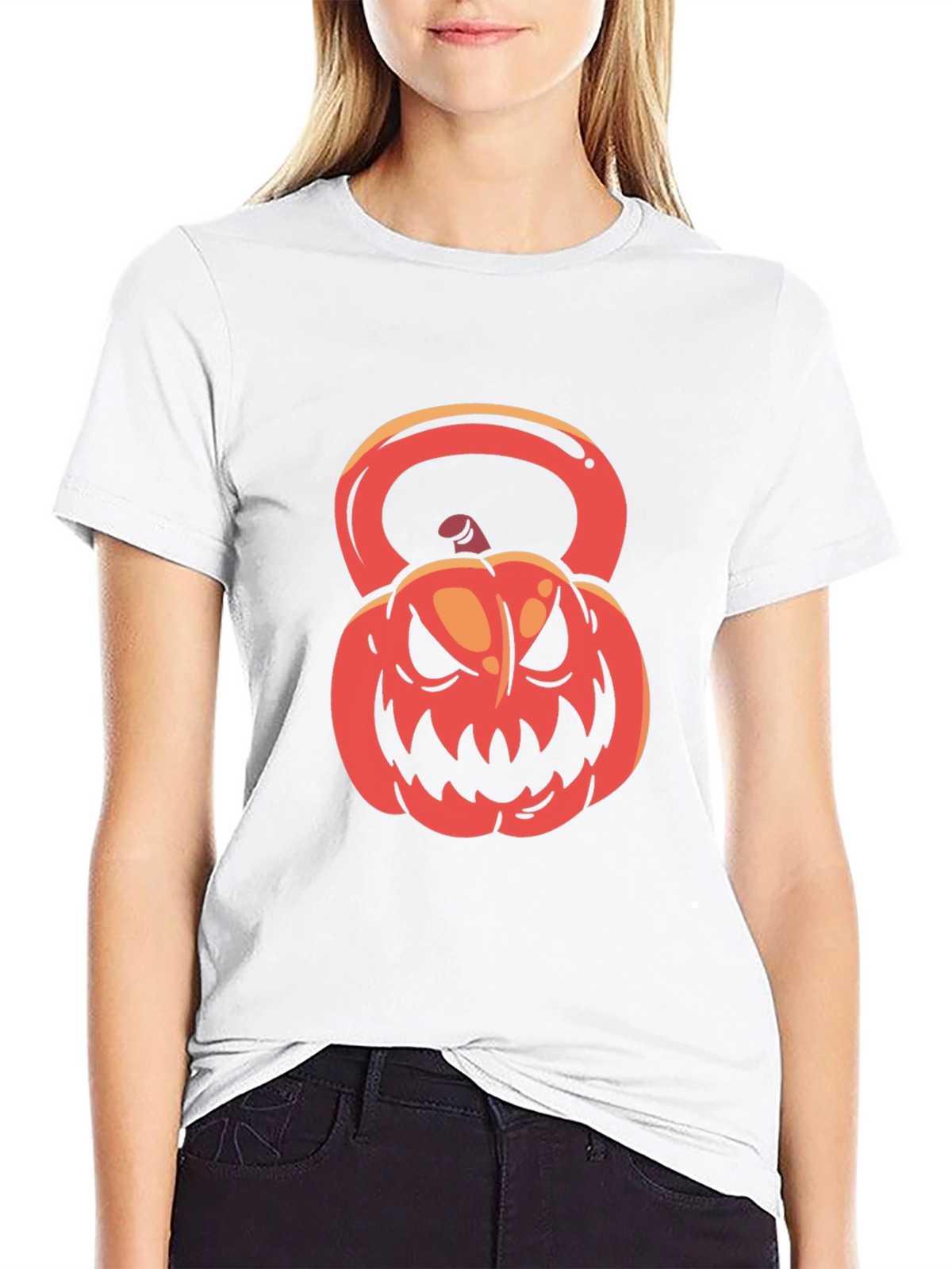 Halloween Kettlebell Pumpkin T-Shirt