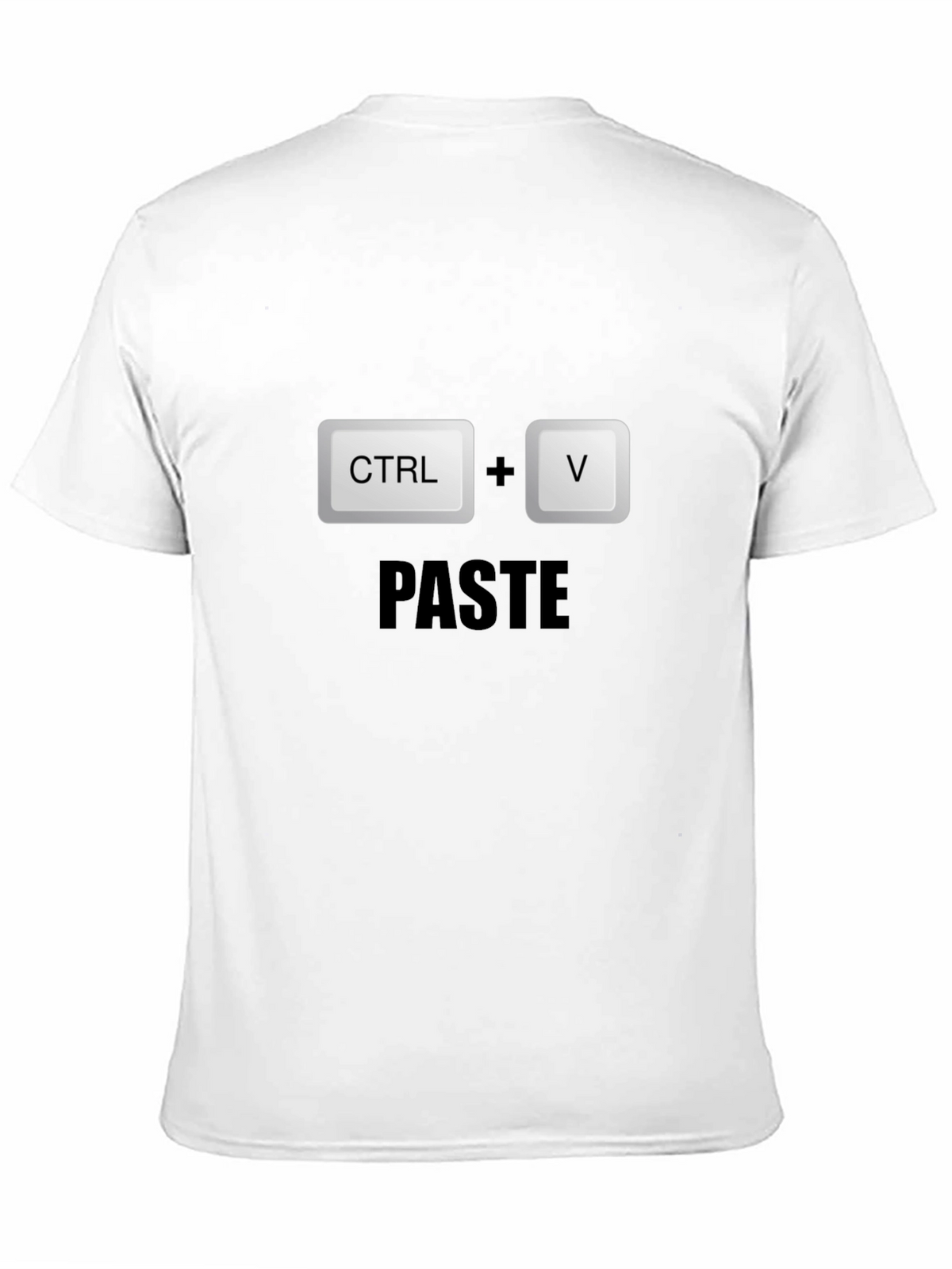 CTRL+V Paste Black T-Shirt - Programmer Humor!