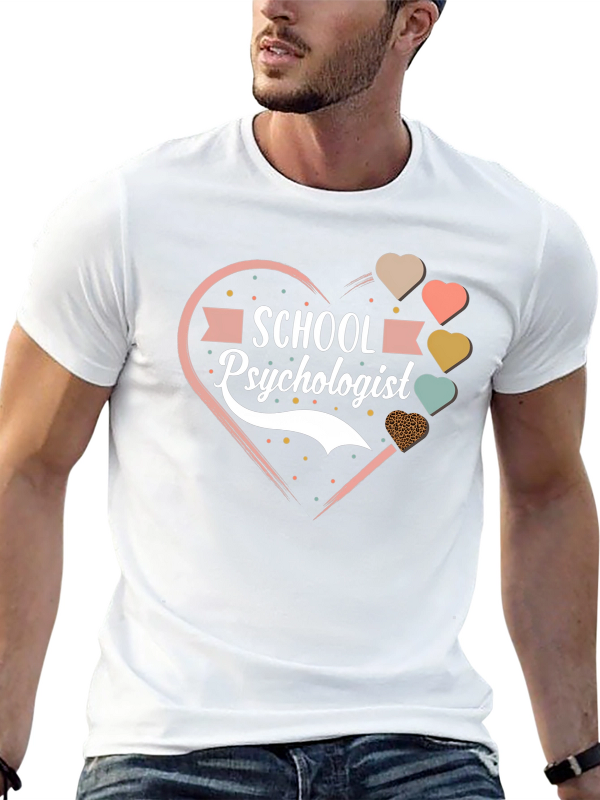 School Psychologist Heart T-Shirt