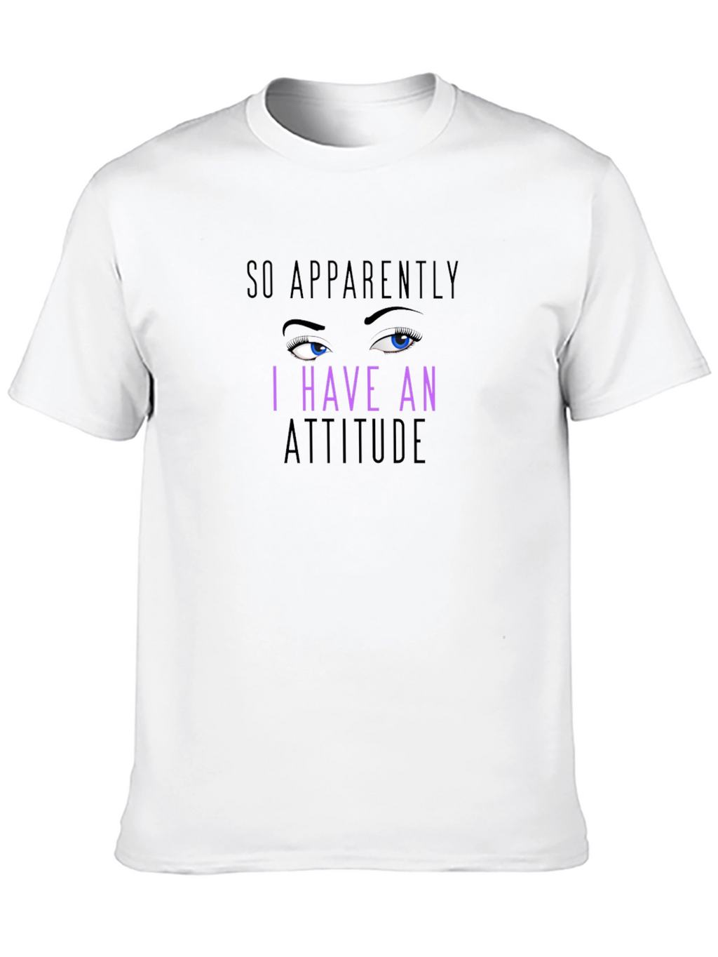 Sassy Attitude Graphic Tee - Black Cotton Blend
