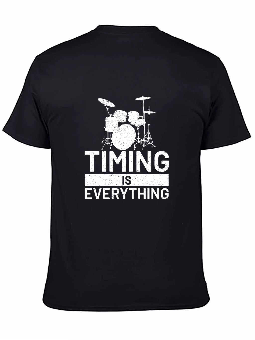 Drum Set Timing is Everything Black T-Shirt