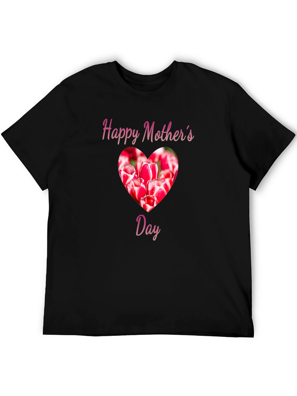 Happy Mothers Day Tulip Heart T-Shirt