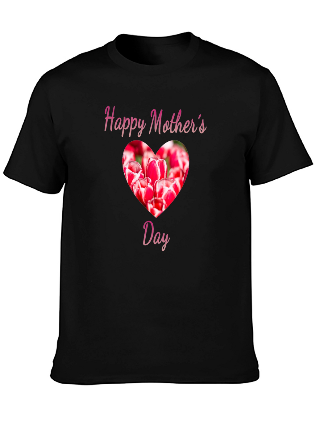 Happy Mothers Day Tulip Heart T-Shirt