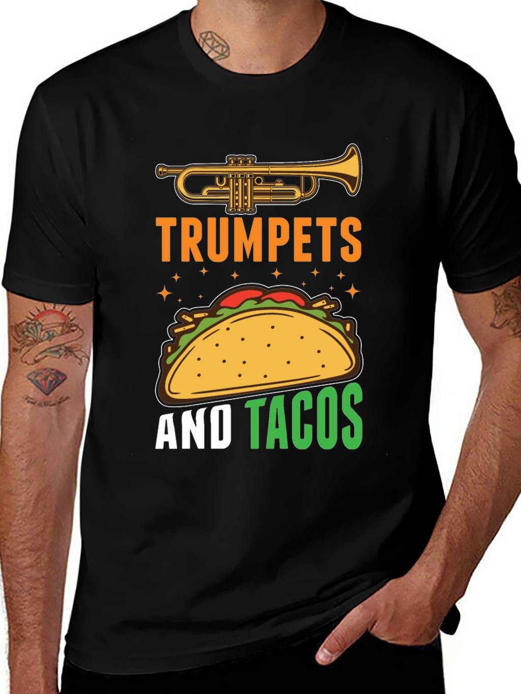 Trumpets and Tacos Graphic Tee
