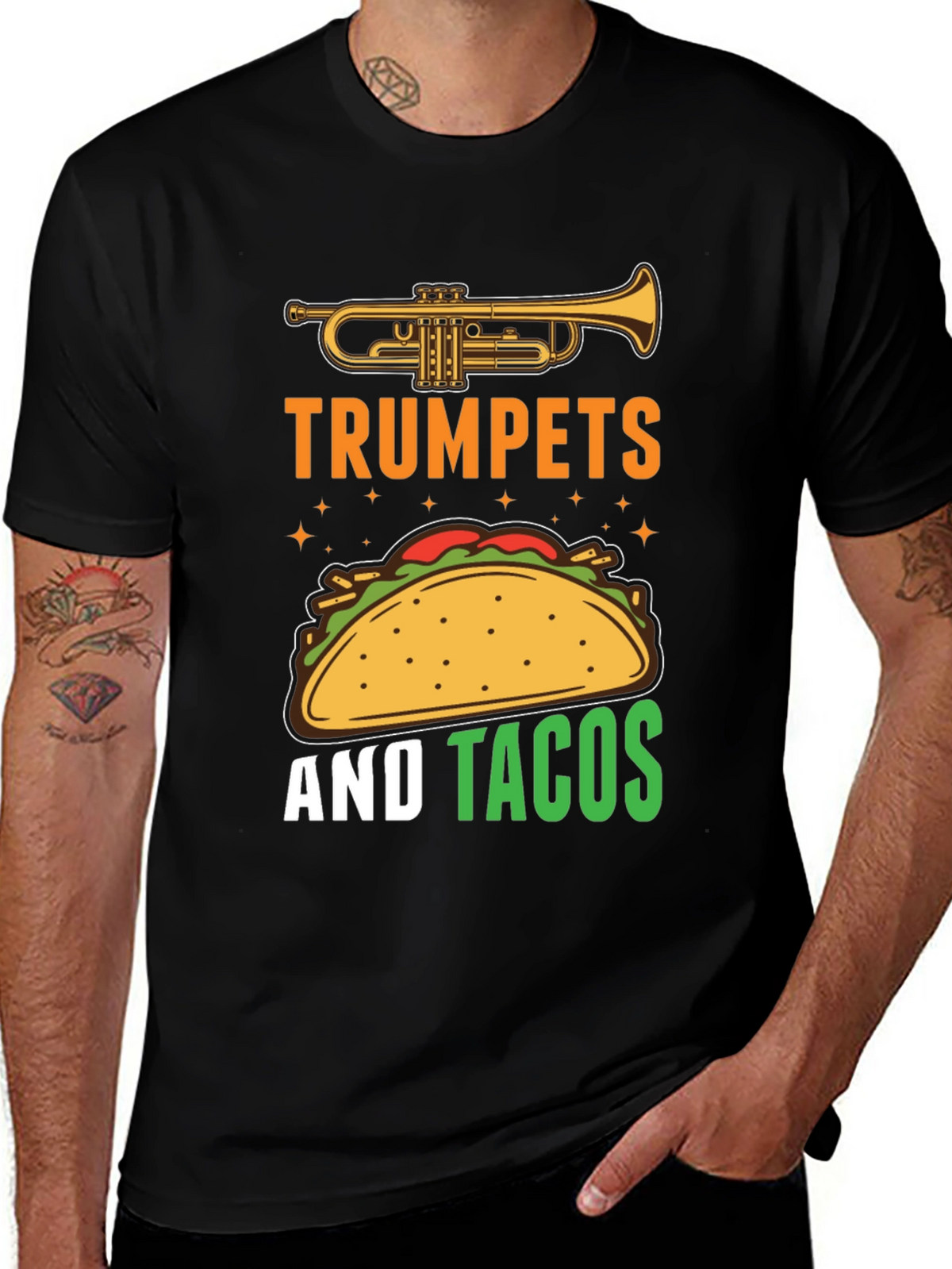 Trumpets and Tacos Graphic Tee