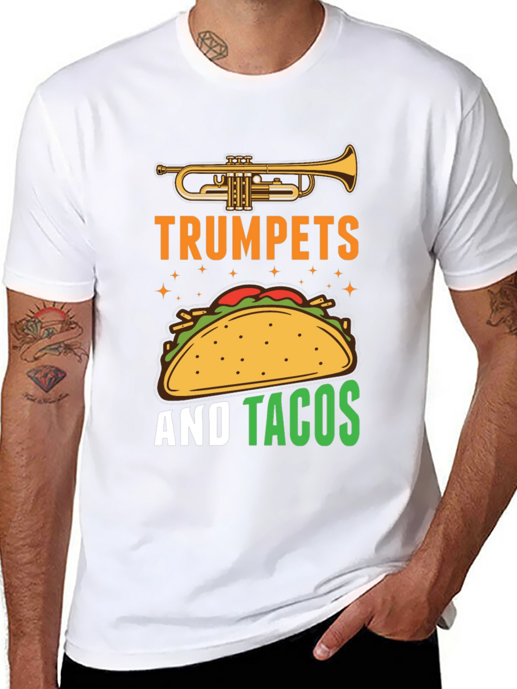 Trumpets and Tacos Graphic Tee
