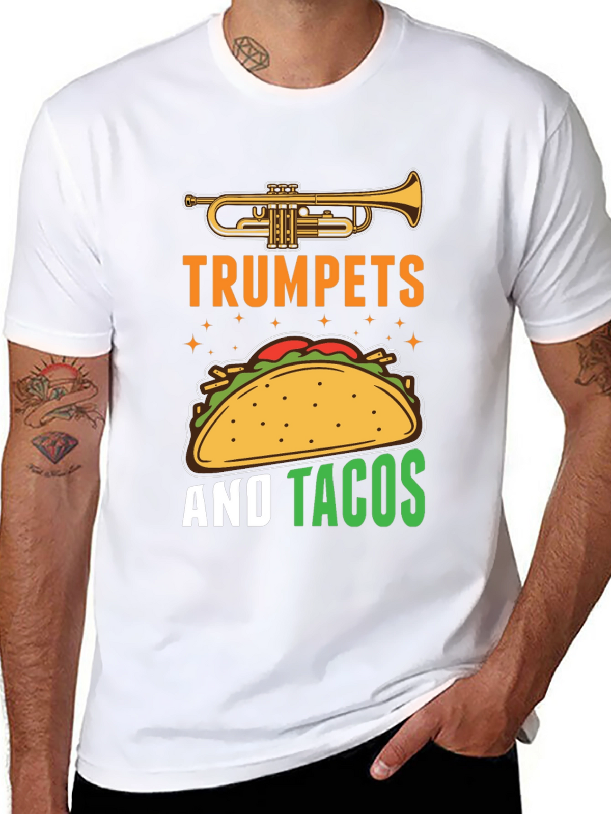 Trumpets and Tacos Graphic Tee