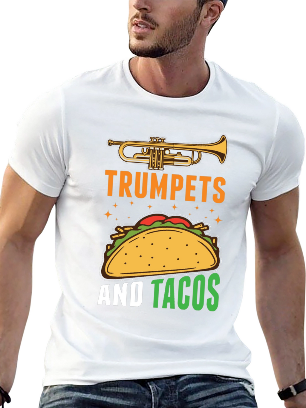 Trumpets and Tacos Graphic Tee