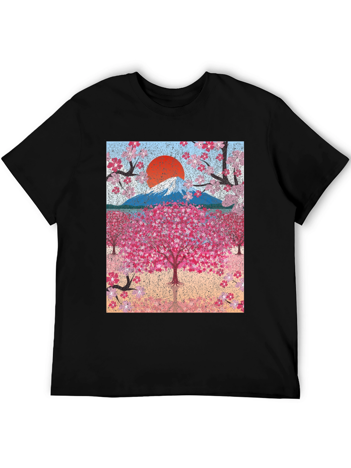 Cherry Blossom Mountain Graphic Tee