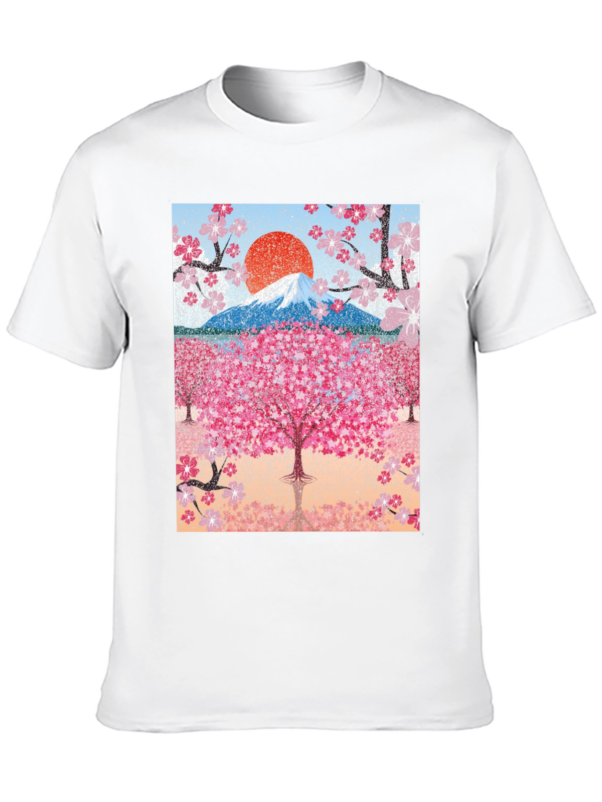 Cherry Blossom Mountain Graphic Tee