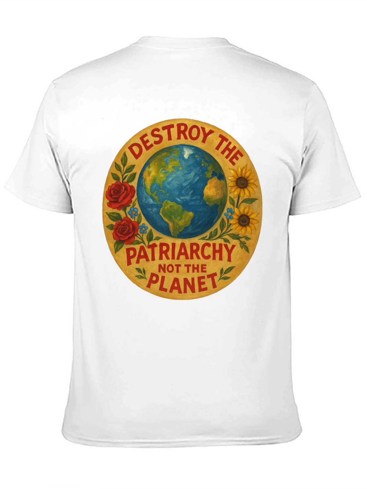 Destroy Patriarchy Planet Earth Graphic Tee