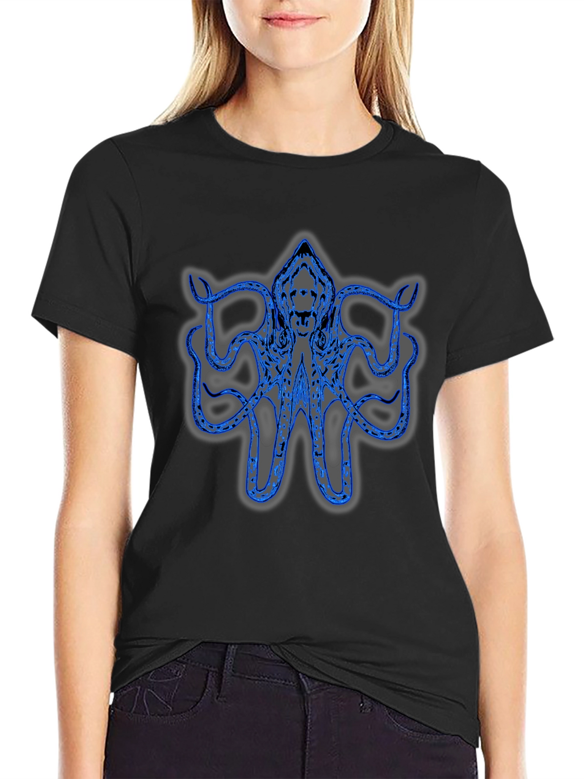 Blue Octopus Graphic Tee