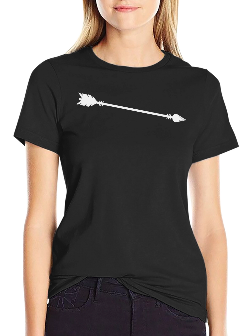 Arrow Graphic Tee - Simple Style