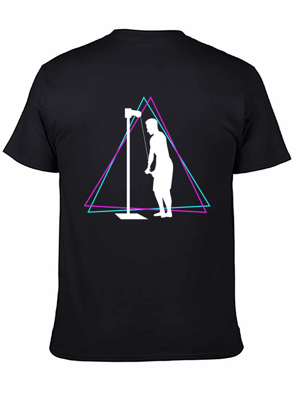 Retro Gym Workout T-Shirt - Tricep Extension Design