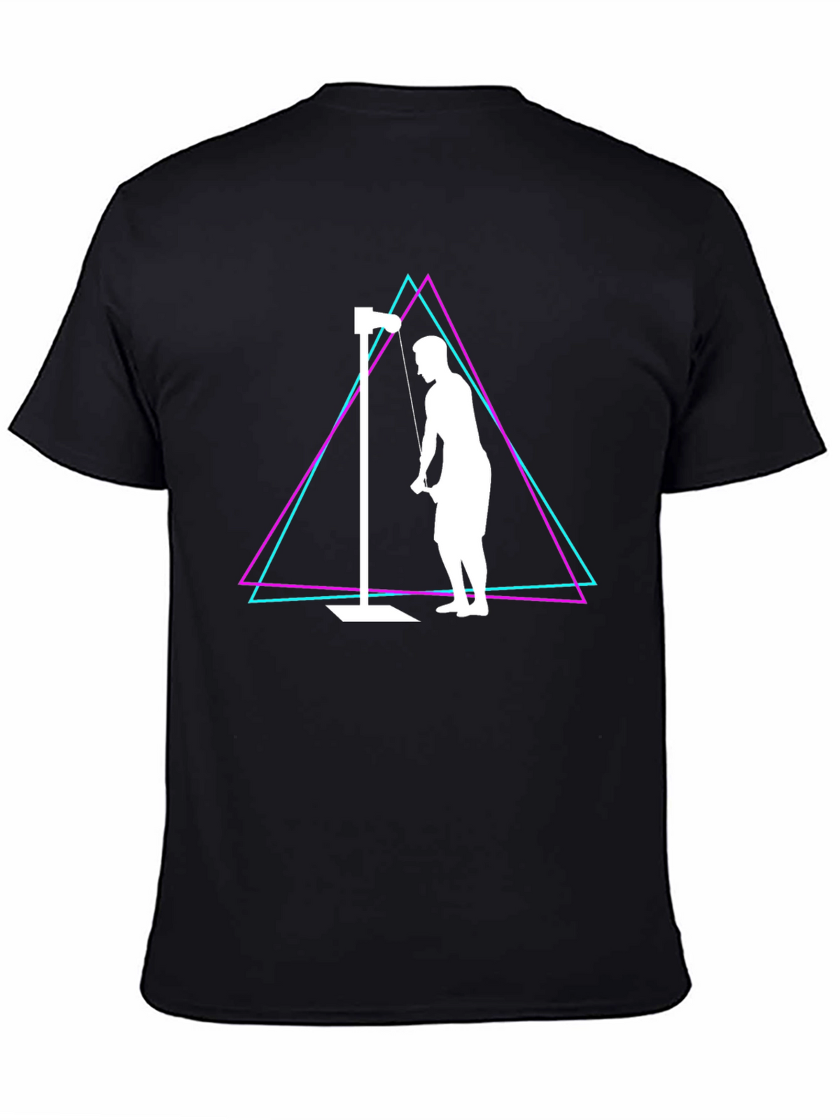 Retro Gym Workout T-Shirt - Tricep Extension Design