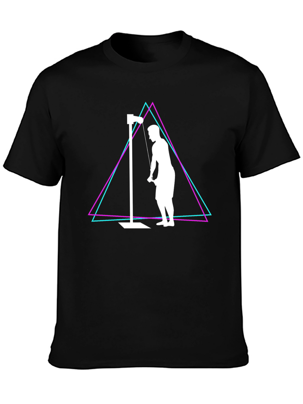 Retro Gym Workout T-Shirt - Tricep Extension Design