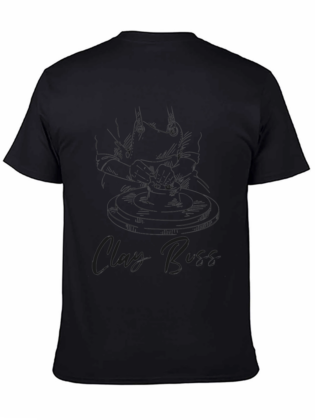 Black Graphic Tee: Clary Buss Design