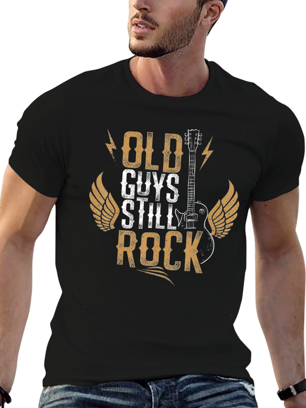 Old Guys Still Rock Graphic Tee Shirt