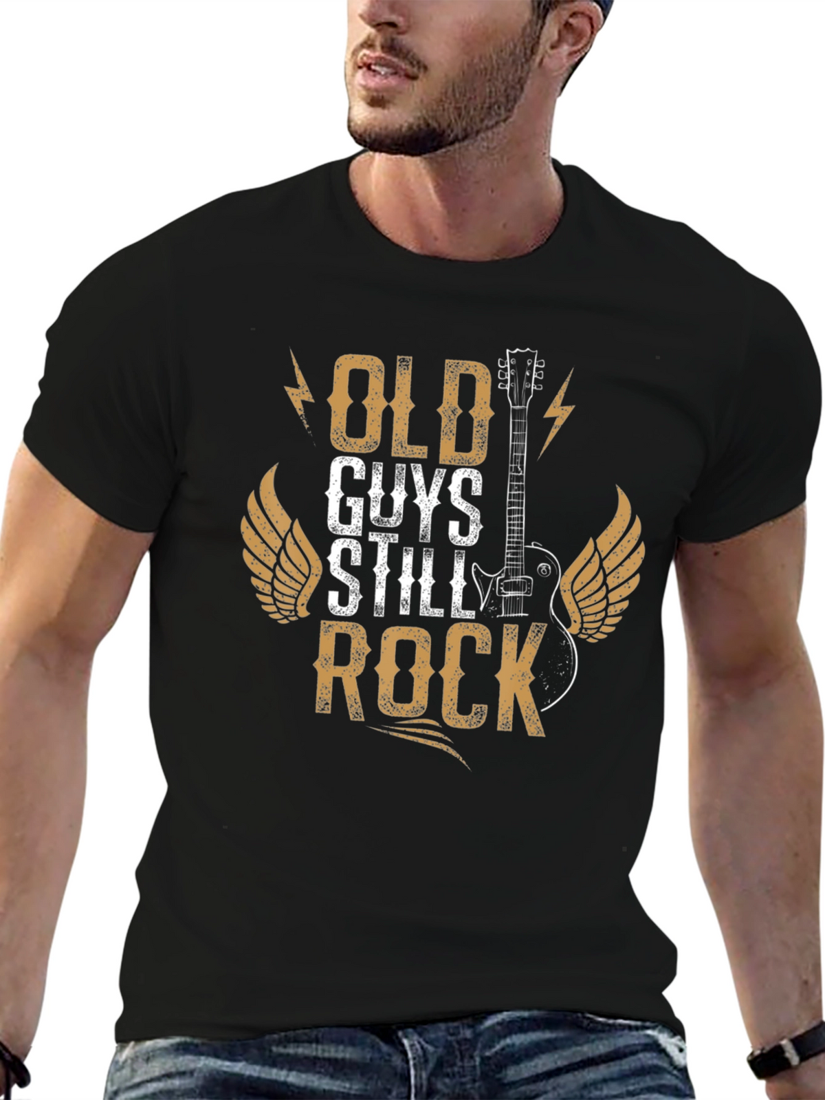 Old Guys Still Rock Graphic Tee Shirt