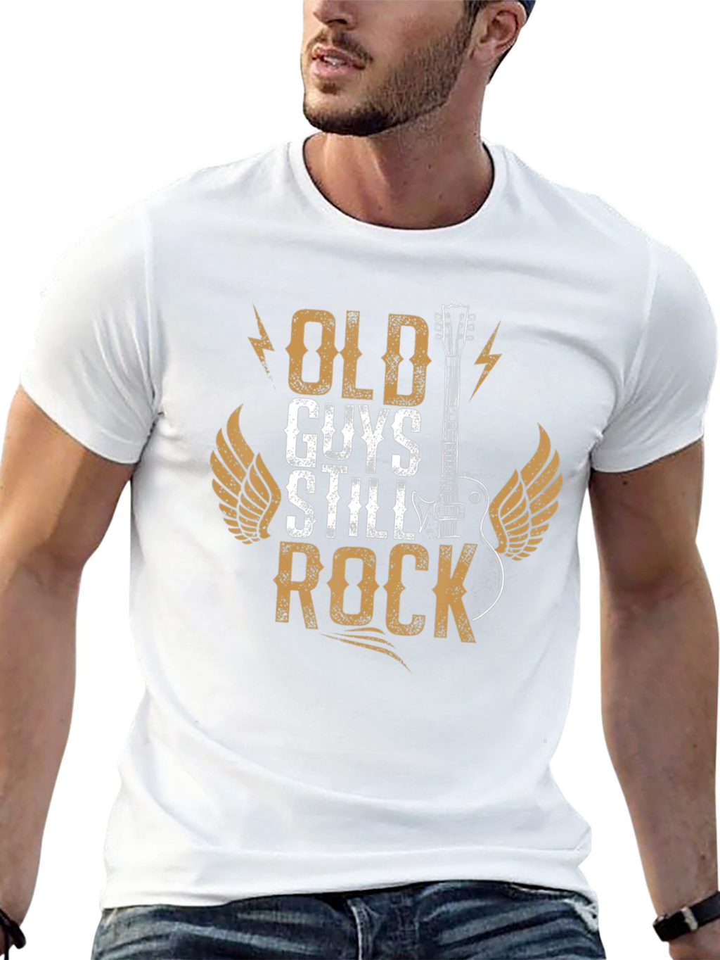 Old Guys Still Rock Graphic Tee Shirt
