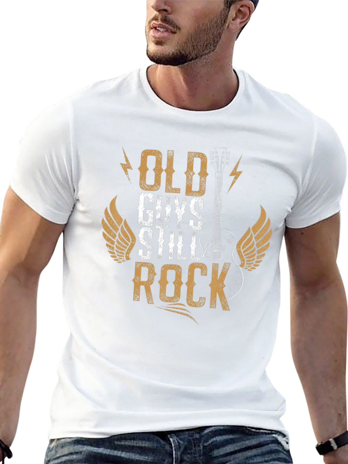 Old Guys Still Rock Graphic Tee Shirt
