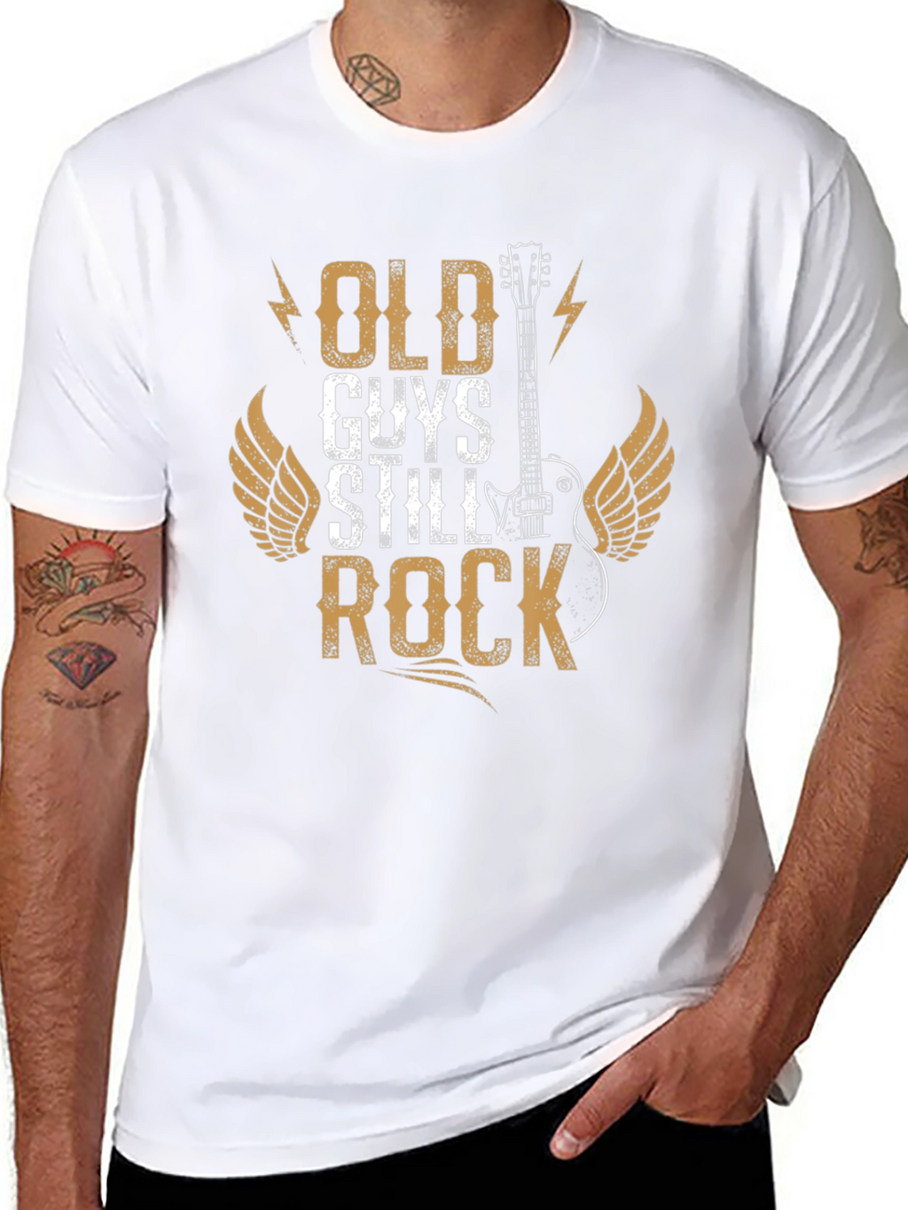 Old Guys Still Rock Graphic Tee Shirt