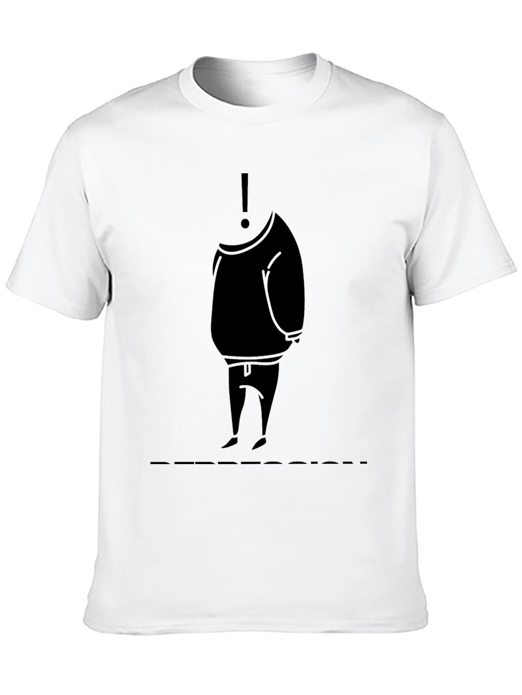 Mysterious Silhouette Graphic Tee - Black