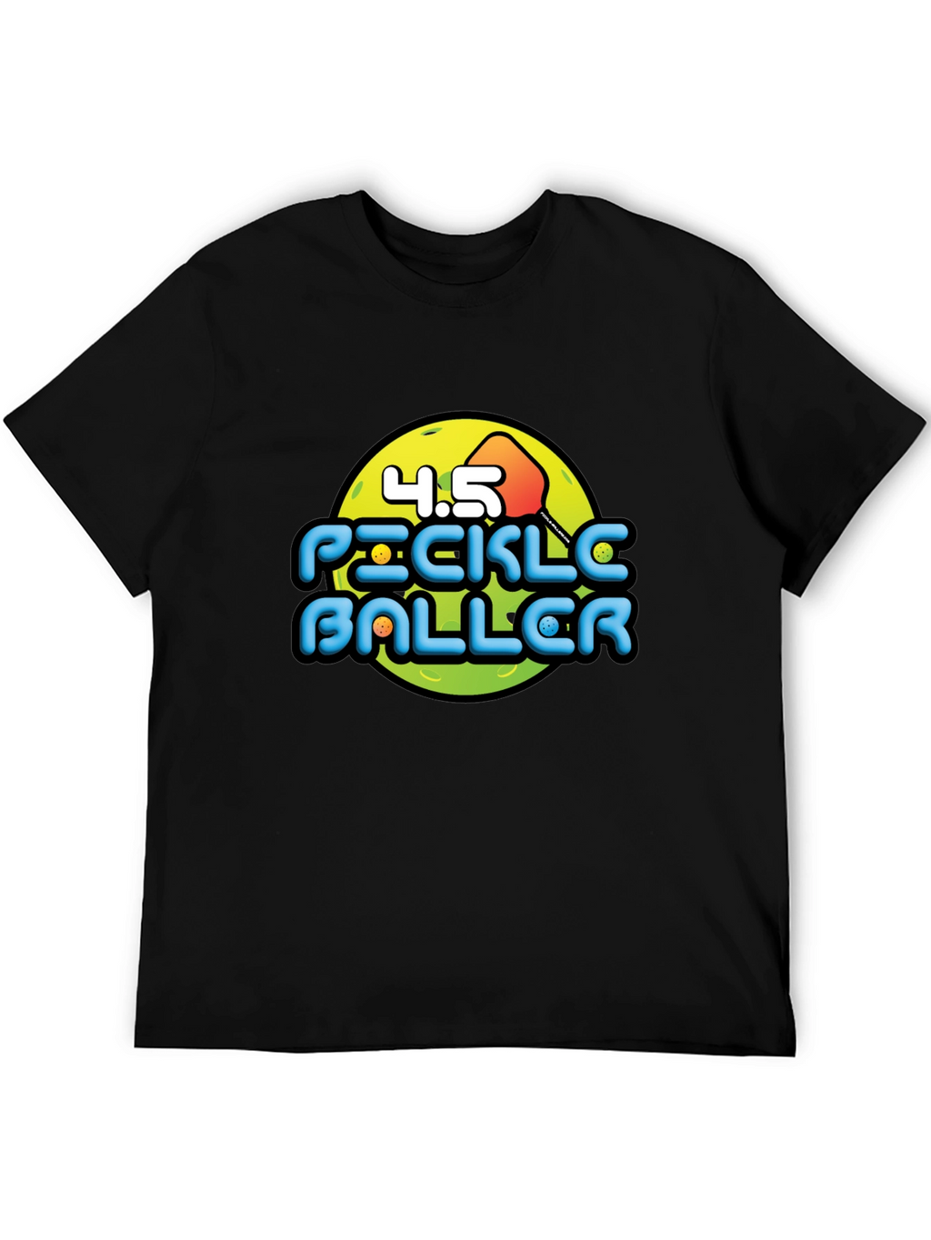 Pickleballer Graphic Tee - Black T-Shirt