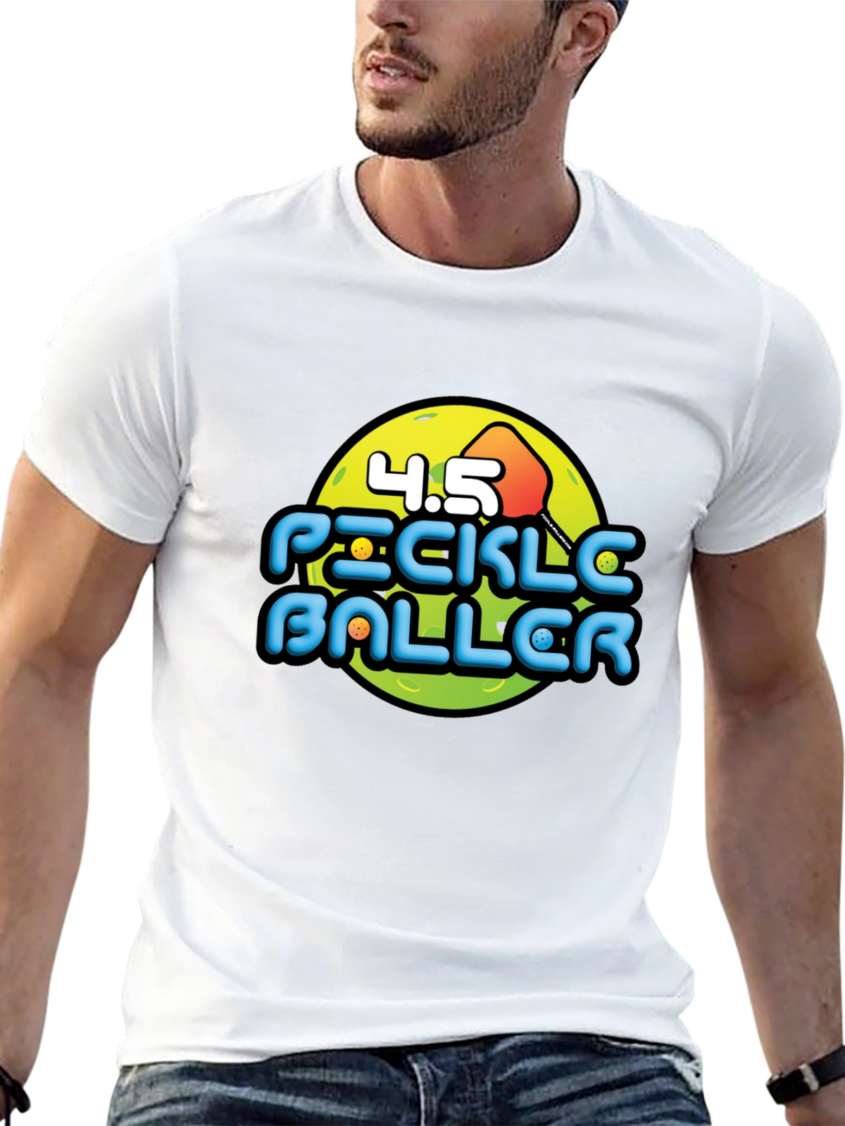 Pickleballer Graphic Tee - Black T-Shirt