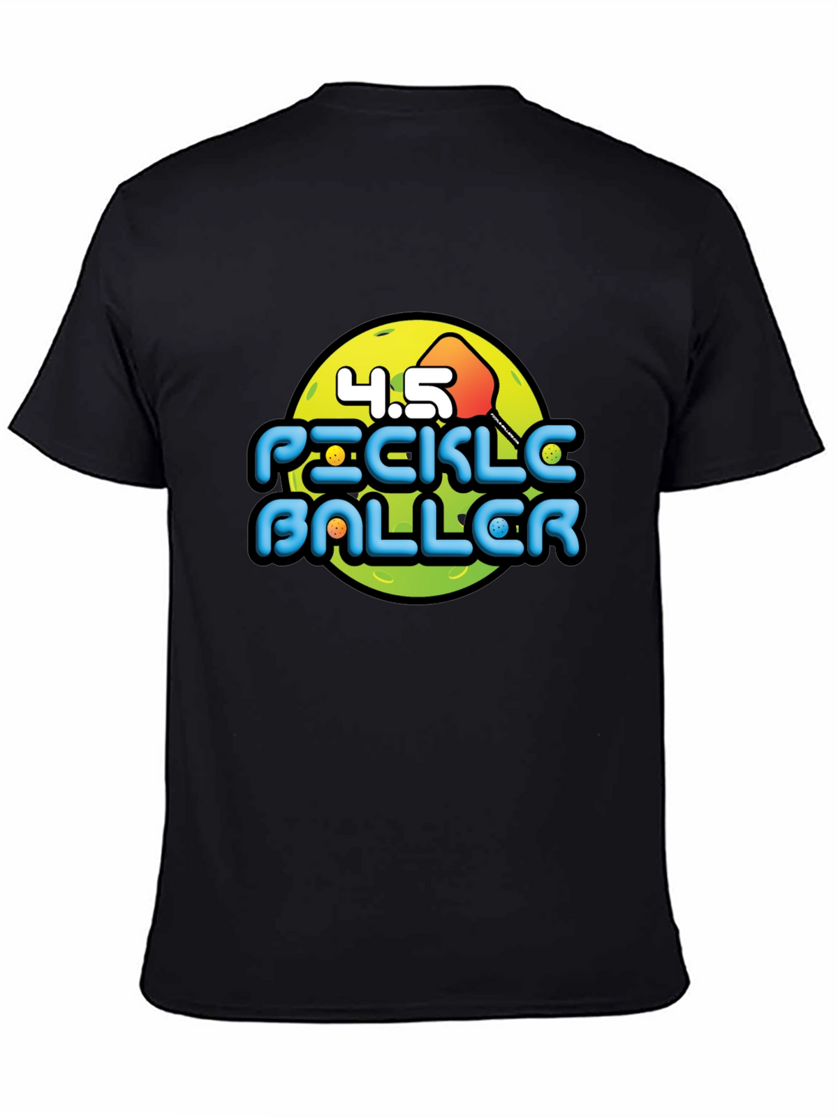 Pickleballer Graphic Tee - Black T-Shirt